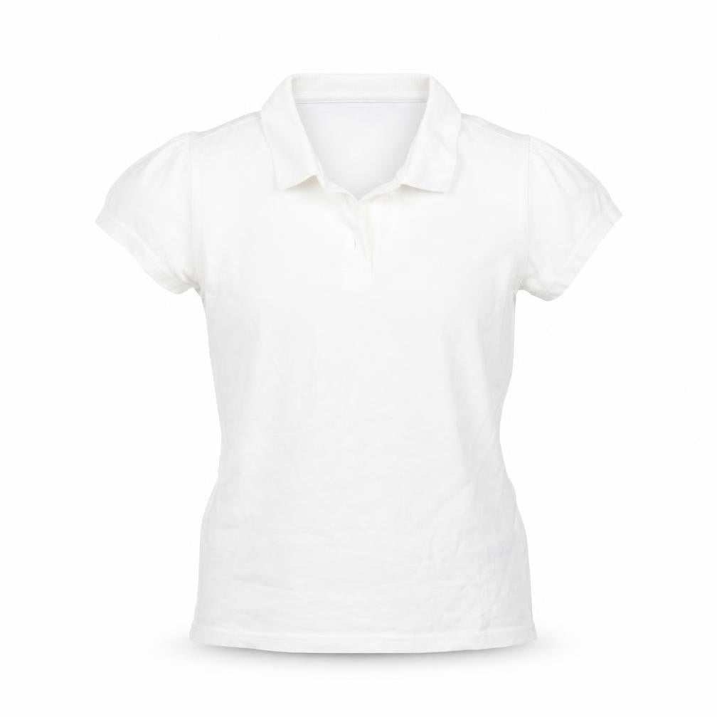 George Girls White   Basic Polo Size 10-11 Years  - PE kit