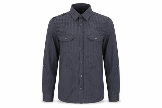 F&F Mens Black Striped   Button-Up Size S