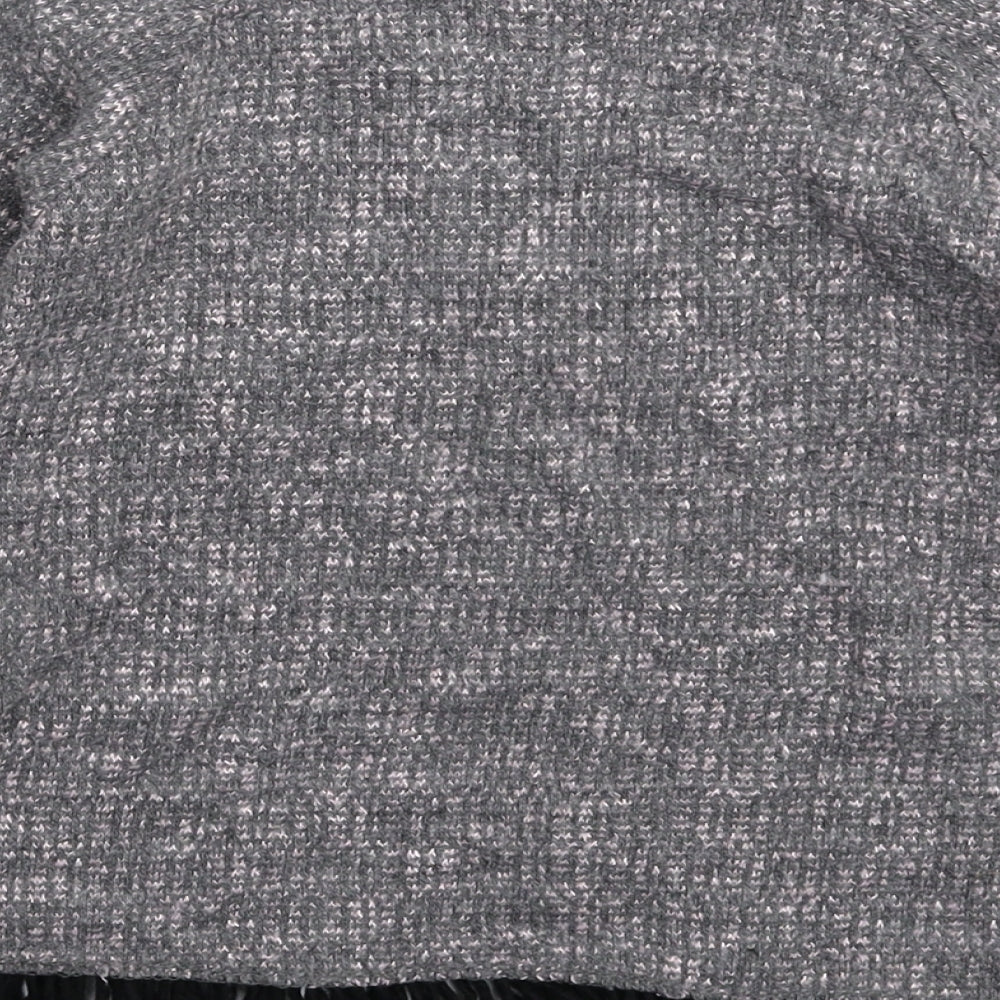 Jainco Girls Grey  Knit Pullover Jumper Size 9-10 Years