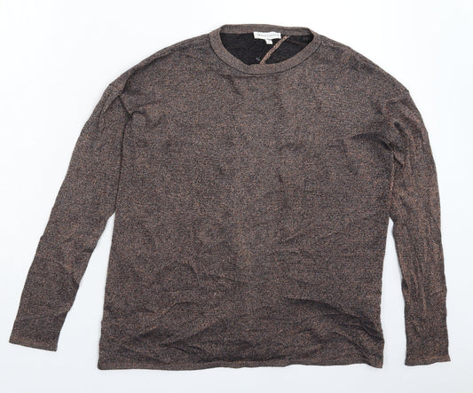 Warehouse Womens Silver  Knit Pullover Jumper Size 8