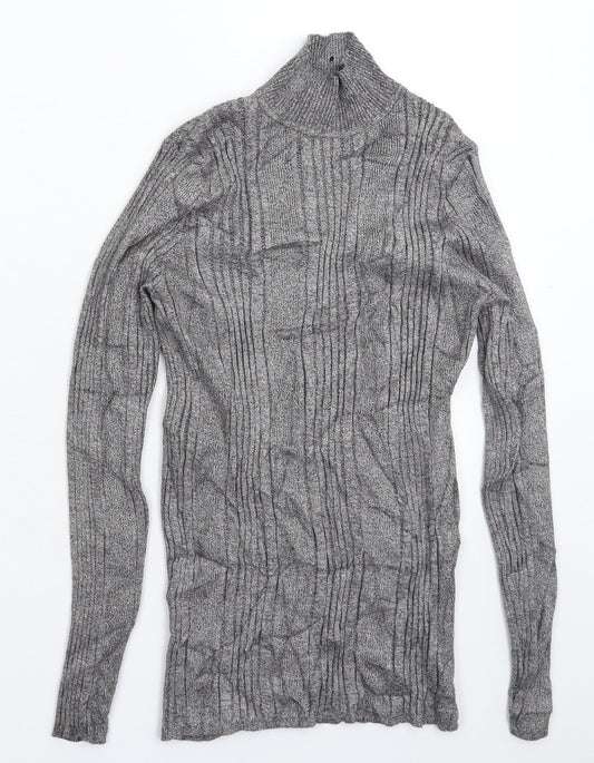 Marks and Spencer Womens Grey  Knit Pullover Jumper Size 12