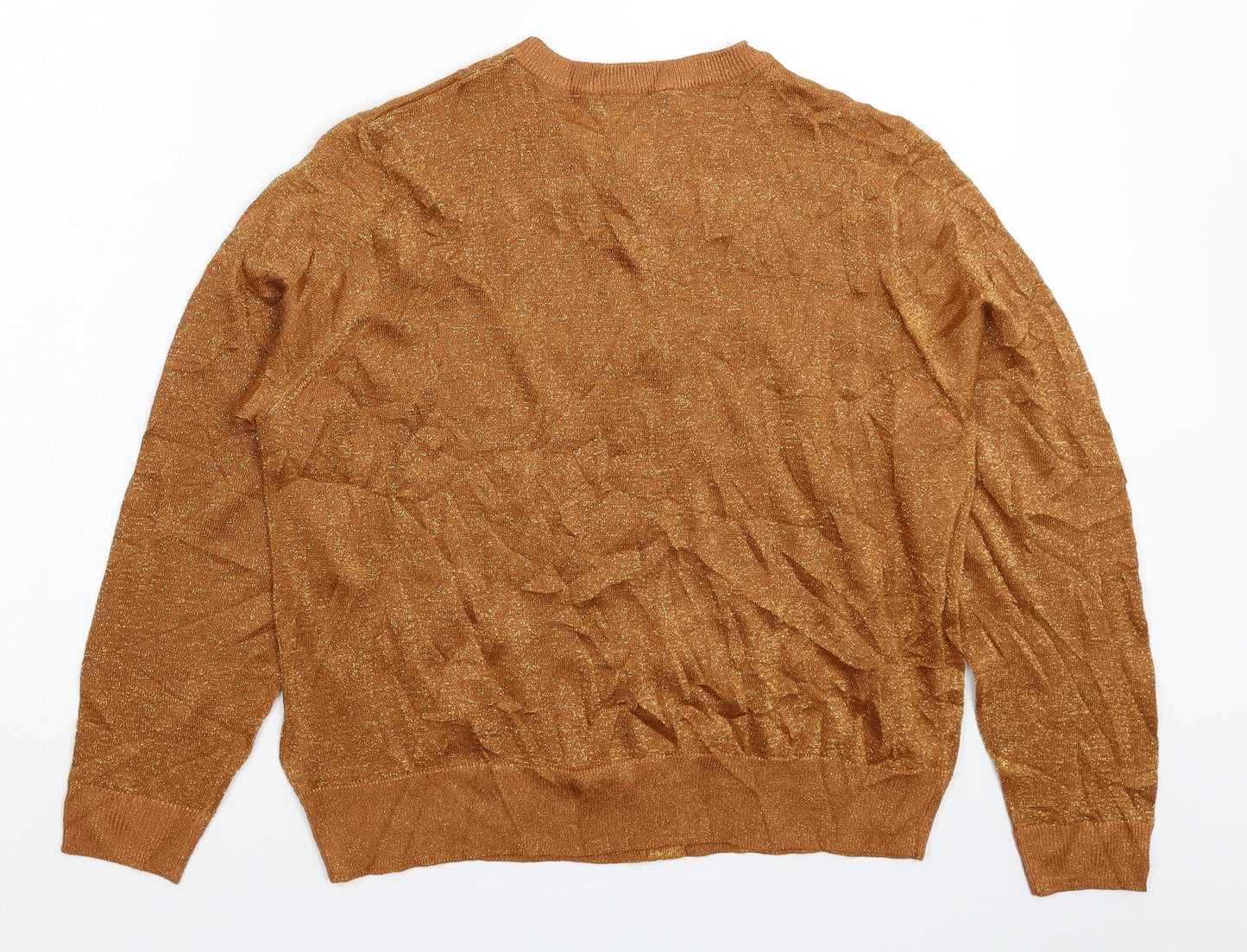 Marks and Spencer Womens Brown  Knit Pullover Jumper Size 20