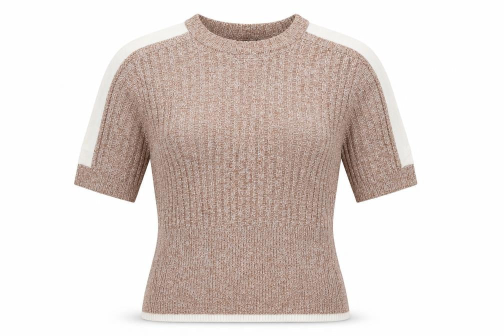 Marks & Spencer Womens Beige  Knit Pullover Jumper Size 12