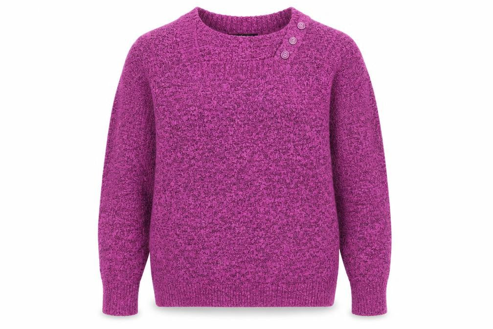 Bonmarché Womens Pink Knit Pullover Jumper Size M