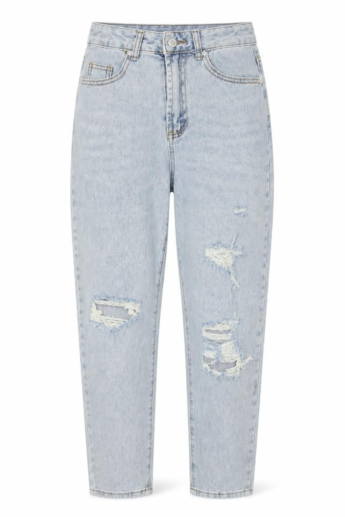 SheIn Womens Blue  Denim Mom Jeans Size S L27 in