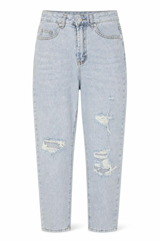 SheIn Womens Blue  Denim Mom Jeans Size S L27 in