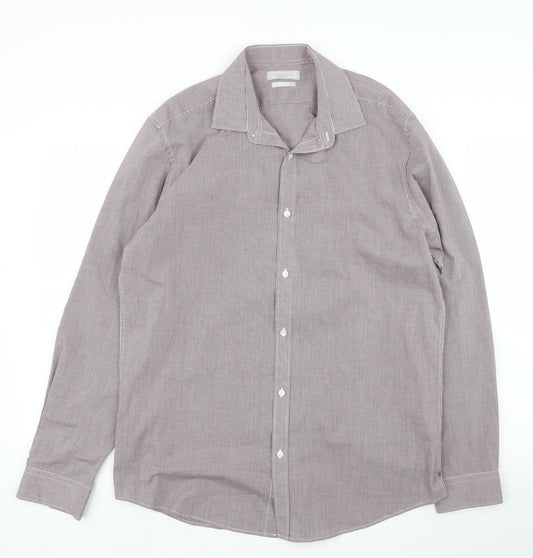 Red Herring Mens Purple    Button-Up Size 16