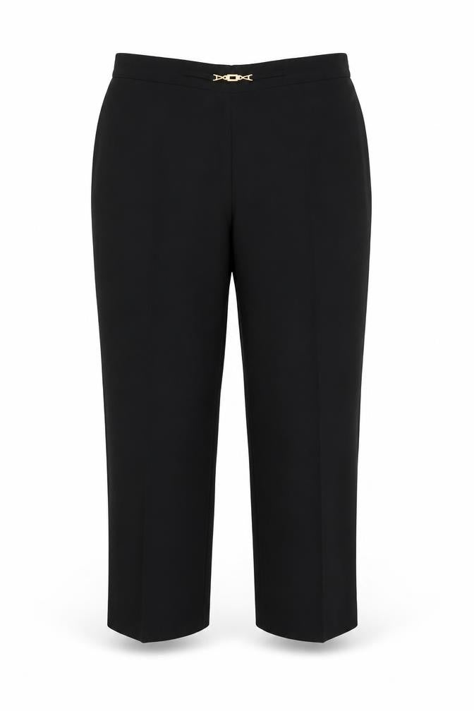 BHS Womens Black   Capri Trousers Size 12 L24 in