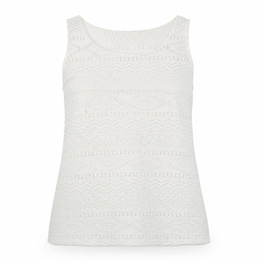 Debenhams Womens White Geometric  Basic Blouse Size 12