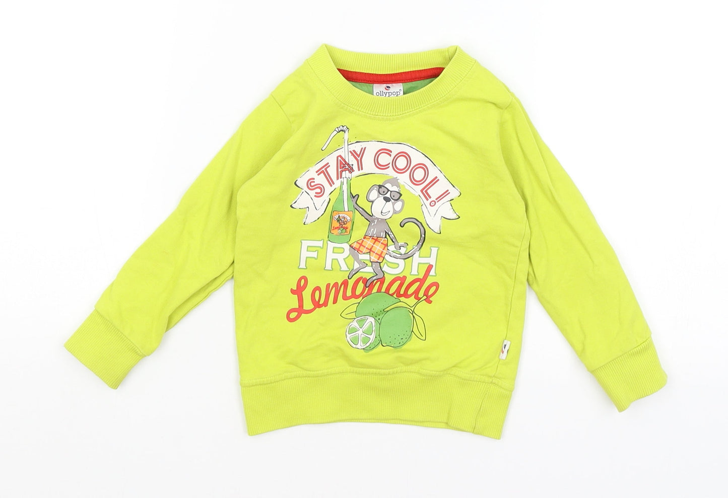 Ollypop Baby Yellow   Pullover Jumper Size 12-18 Months