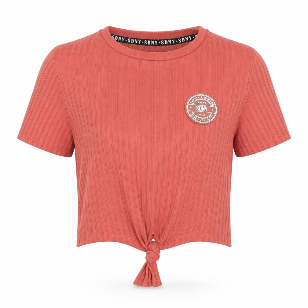SDNY Womens Pink   Cropped T-Shirt Size 4