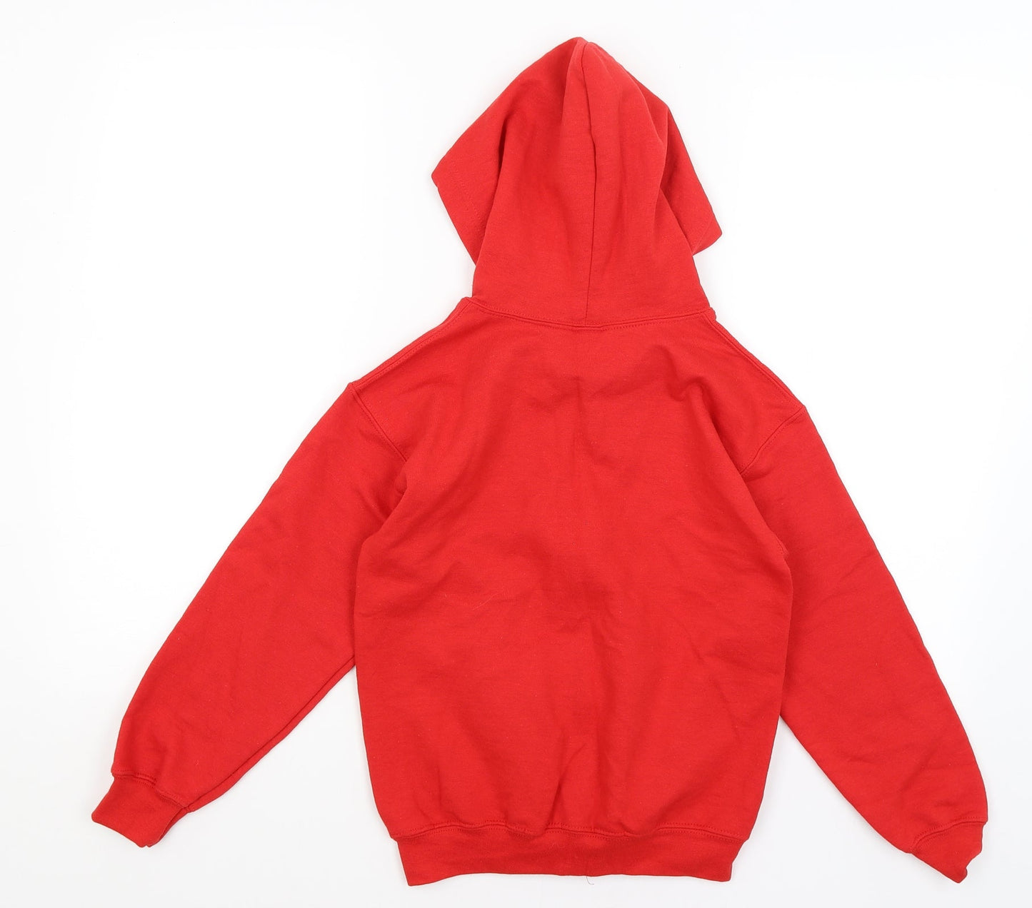 Gildan Girls Red   Full Zip Hoodie Size S
