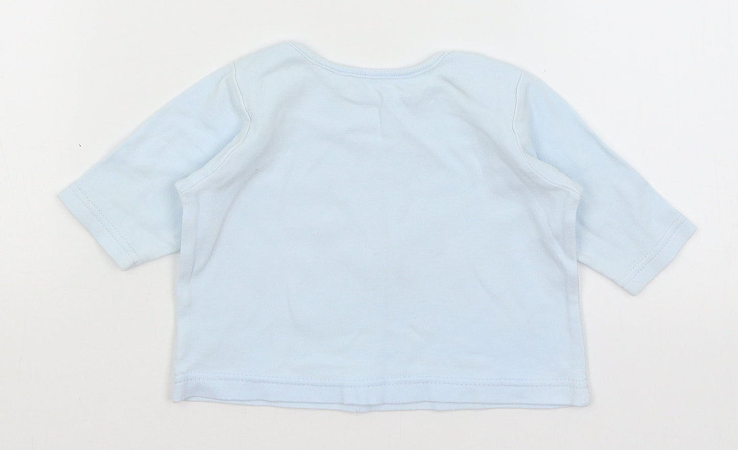 George Baby Blue   Basic T-Shirt Size 0-3 Months  - Make A Wish