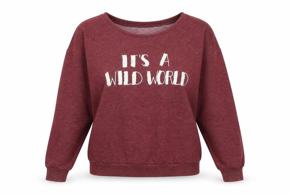 Divided Womens Red   Pullover Jumper Size S  - Wild World