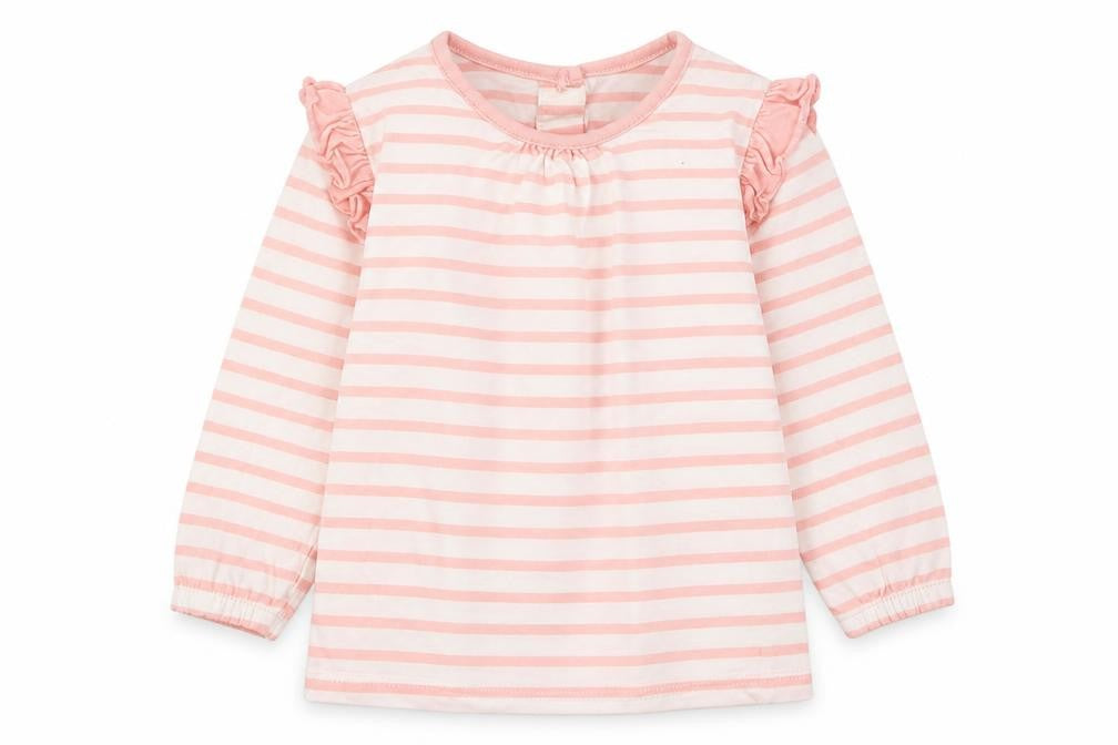 Matalan Baby Pink Striped  Basic T-Shirt Size 6-9 Months