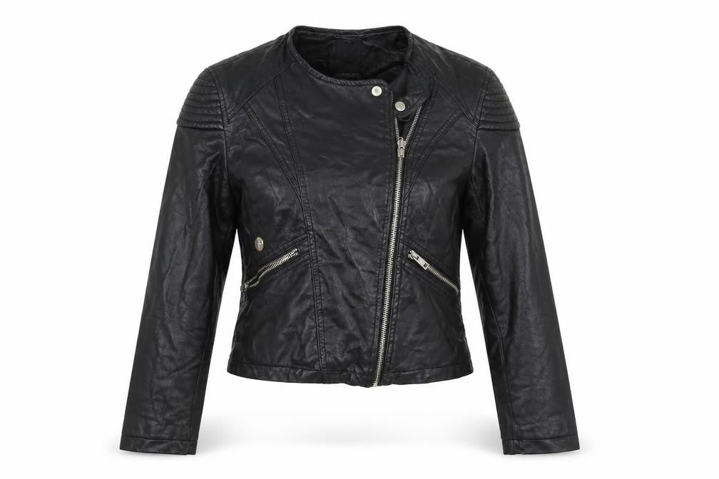 Atmosphere Womens Black   Biker Coatigan Size 6