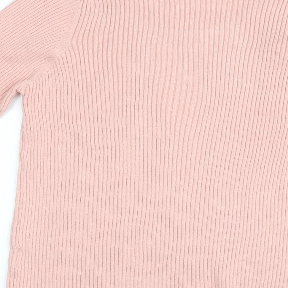 Hepburn Womens Pink   Henley Jumper Size L