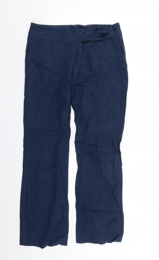 oodii Womens Blue   Trousers  Size 8 L26 in