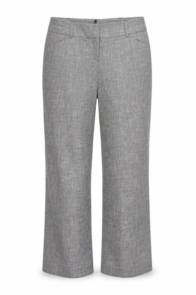 Comma Womens Grey Check  Trousers  Size 12 L28 in