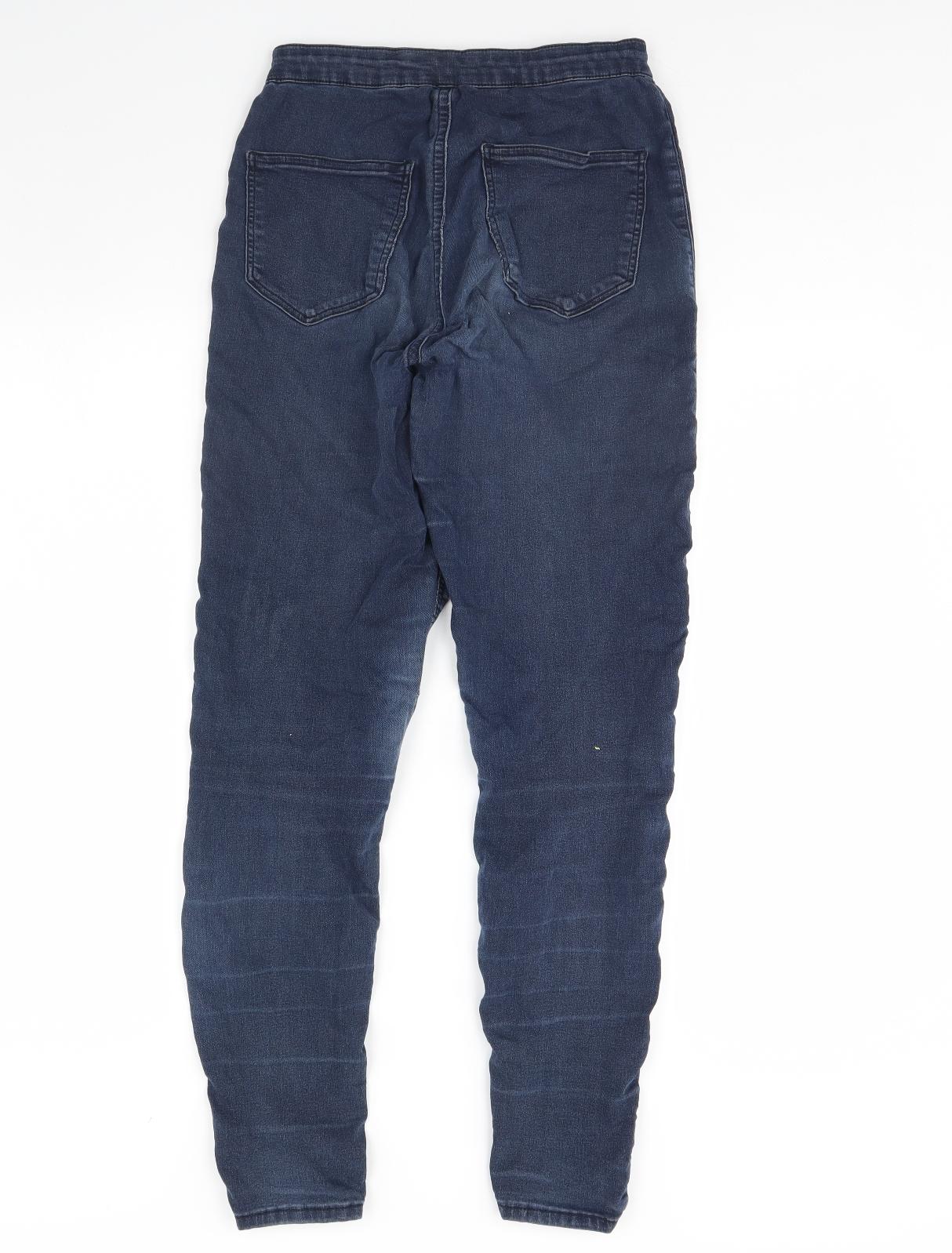 Topshop Womens Blue  Denim Skinny Jeans Size 28 L30 in