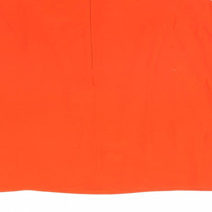 Mango Womens Orange   Cropped Blouse Size XS