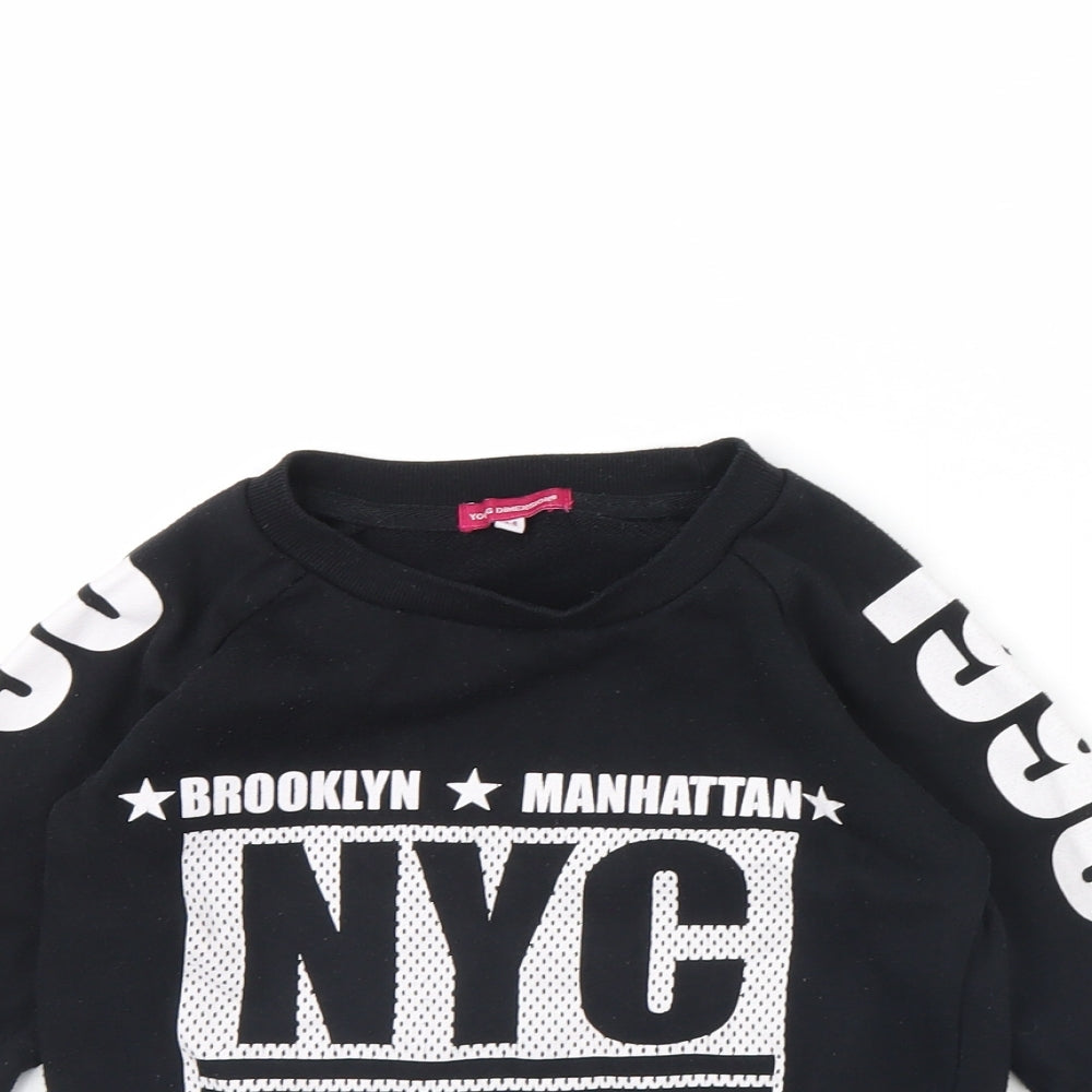 Young Dimension Girls Black   Pullover Jumper Size 7 Years