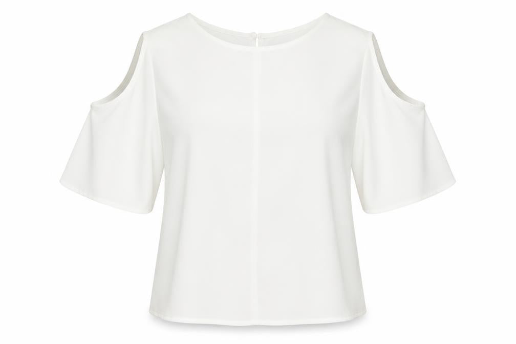 Cameo Rose Womens White Basic Blouse Size 8