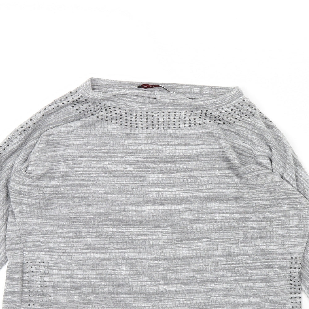 Portobello Womens Grey   Pullover Jumper Size S