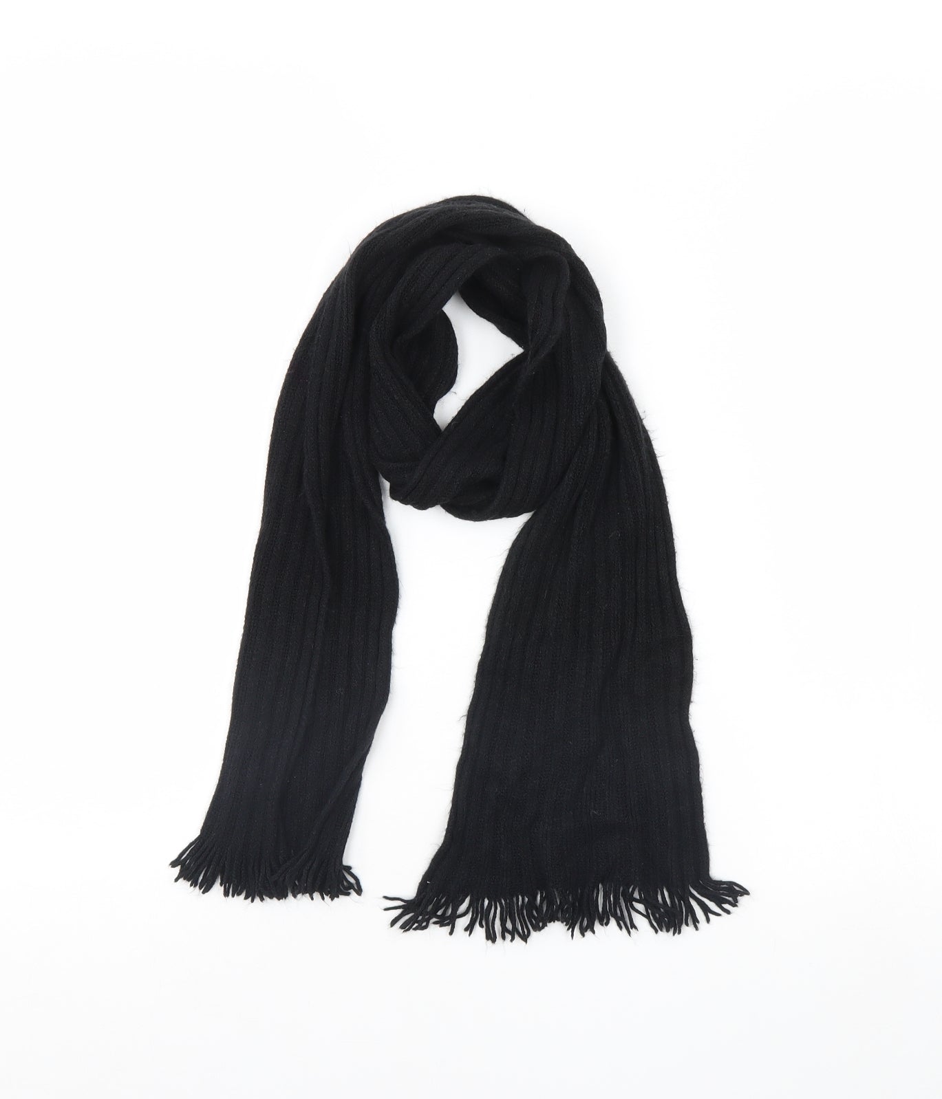 Preworn Womens Black    Scarf