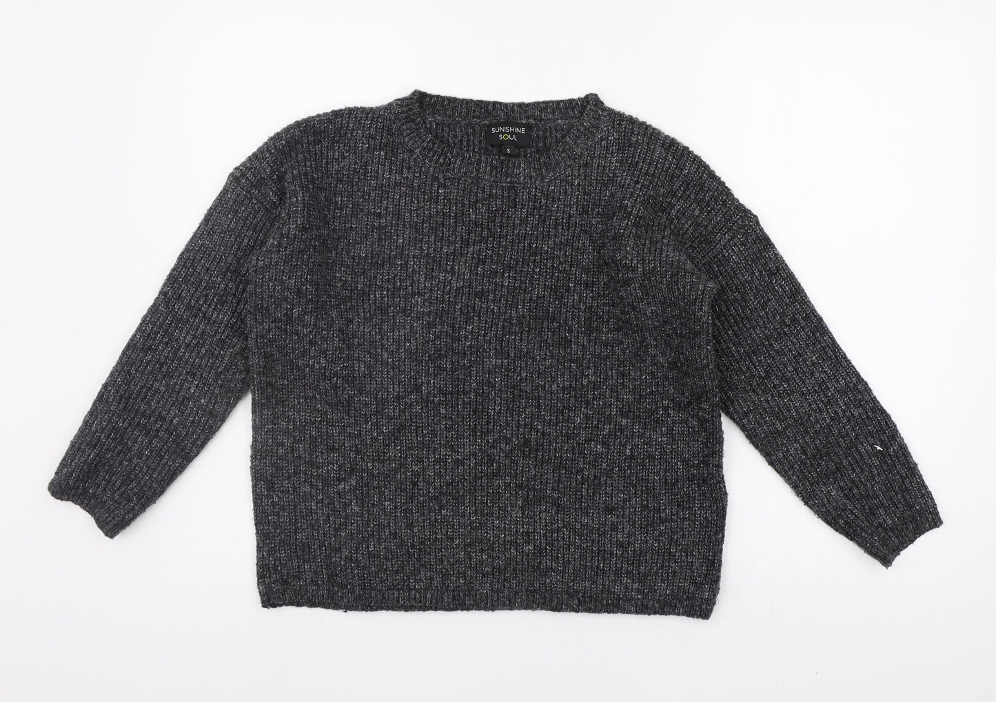Sunshine Soul Womens Grey   Pullover Jumper Size S
