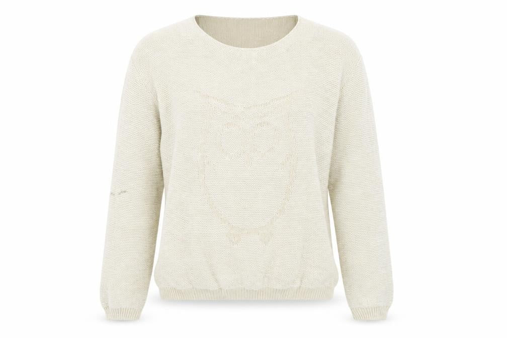 internationale Womens Beige   Pullover Jumper Size L