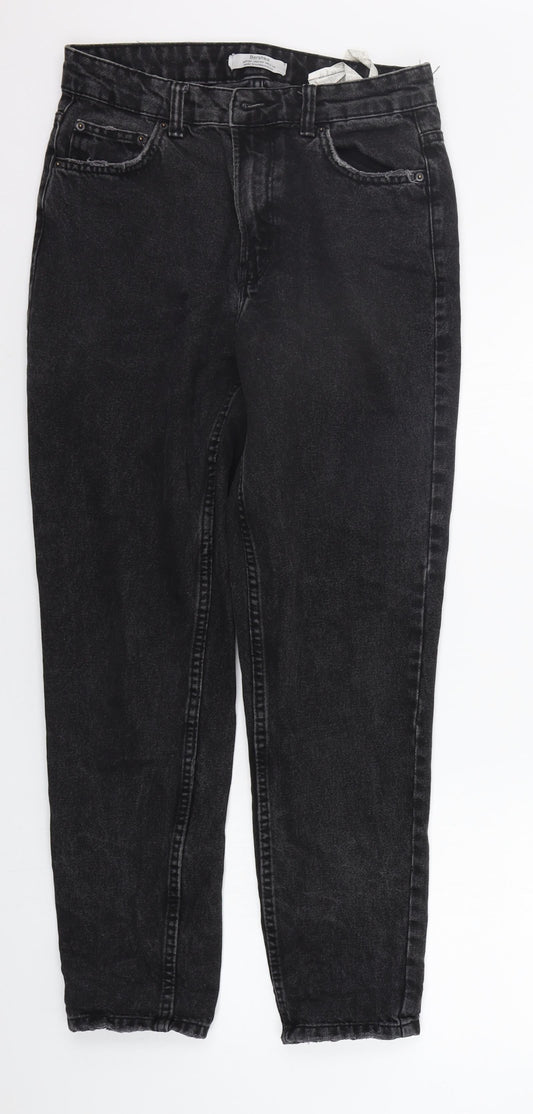 Berksha Womens Black   Straight Jeans Size 8 L29 in