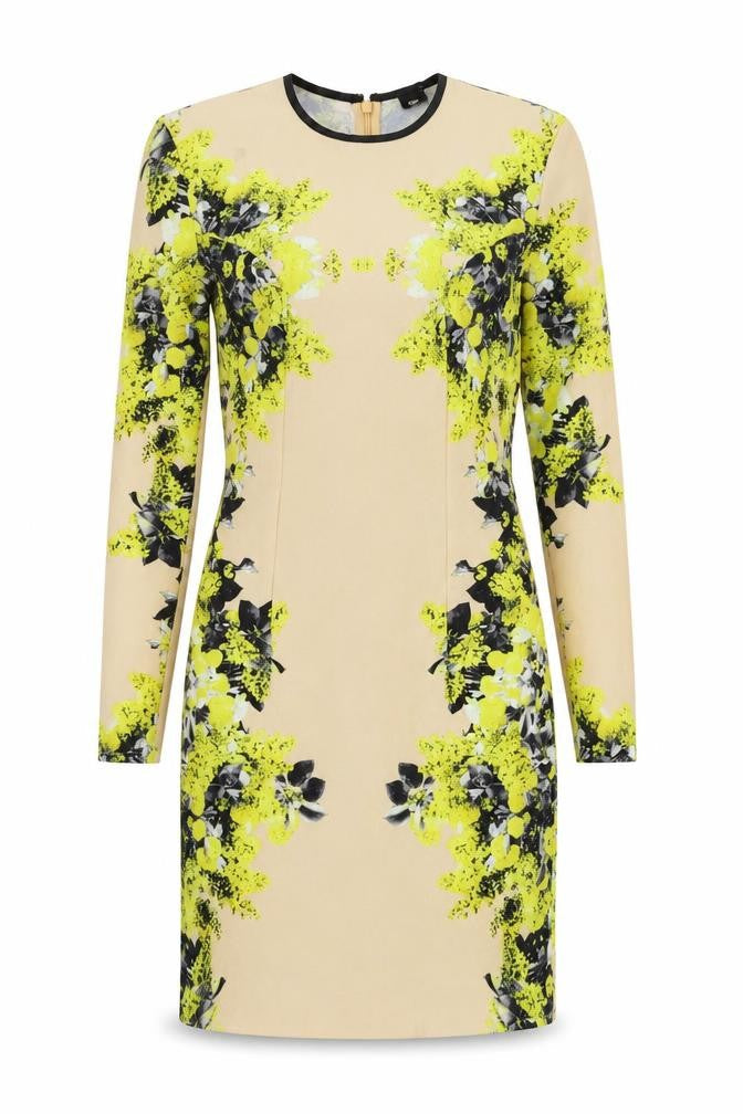 ASOS Womens Beige Geometric  A-Line  Size 8