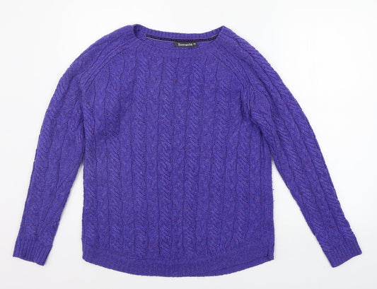 BONMARCHE Womens Purple   Pullover Jumper Size XS