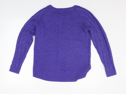 Bonmarché Womens Purple Pullover Jumper Size XS