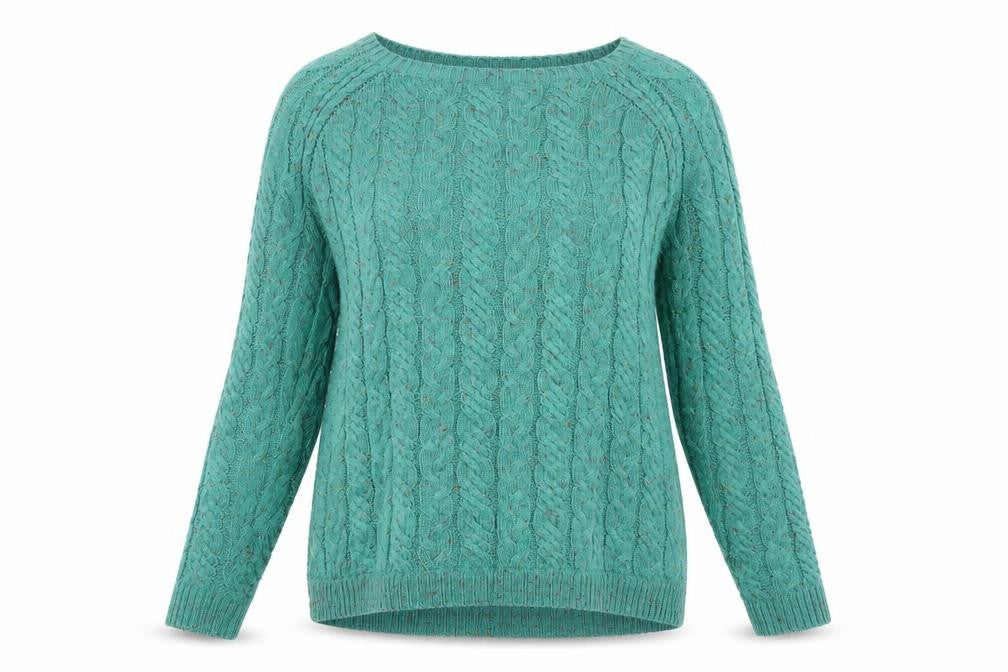 Bonmarché Womens Green Pullover Jumper Size XS