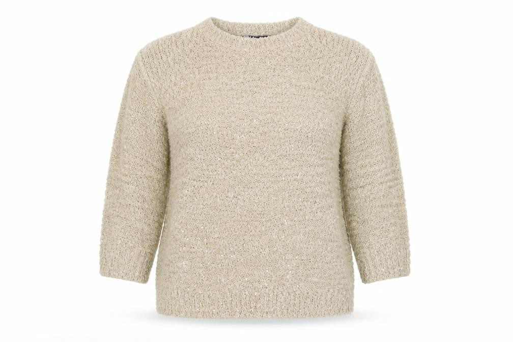 EWM Womens Gold   Pullover Jumper Size S  - SEQUINS