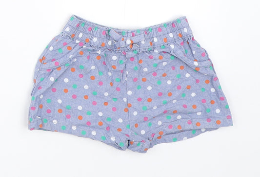Jainco Girls Blue Polka Dot  Cropped Trousers Size 6-9 Months