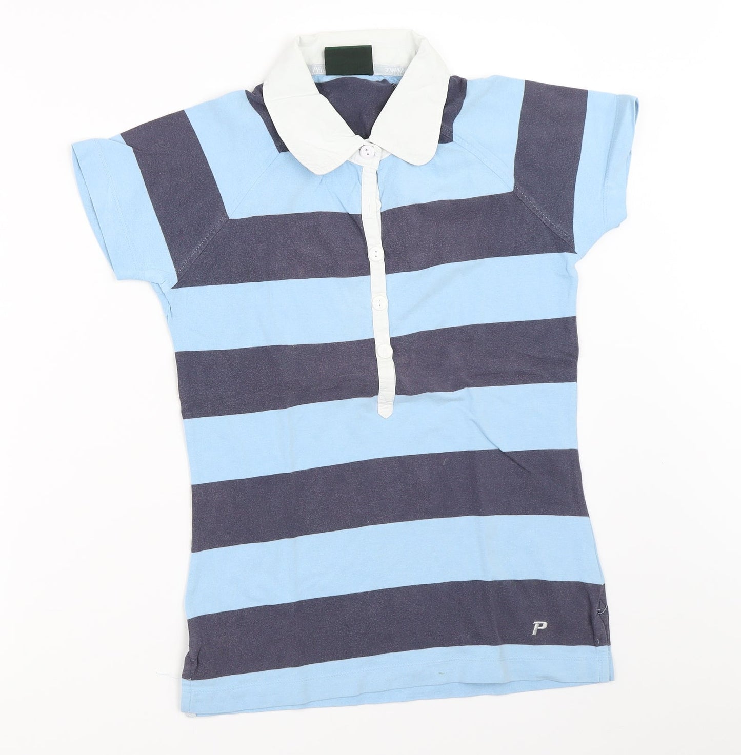 Peak Performance Womens Blue Striped  Basic T-Shirt Size S