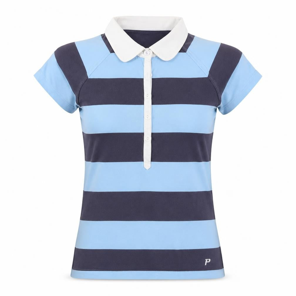 Peak Performance Womens Blue Striped  Basic T-Shirt Size S