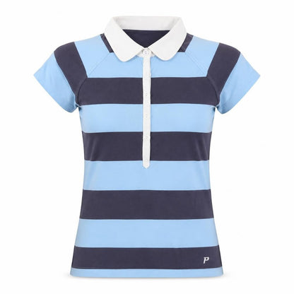 Peak Performance Womens Blue Striped  Basic T-Shirt Size S