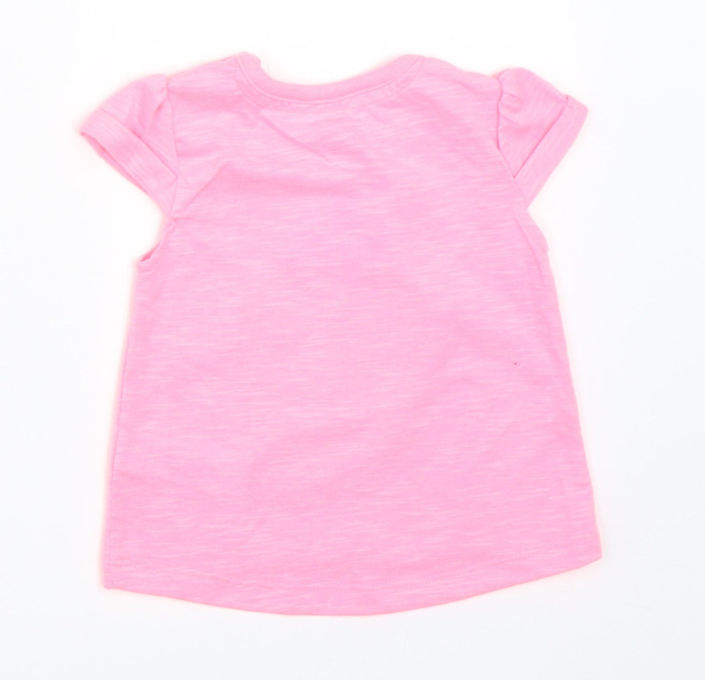 F&F Girls Pink   Basic T-Shirt Size 0-3 Months