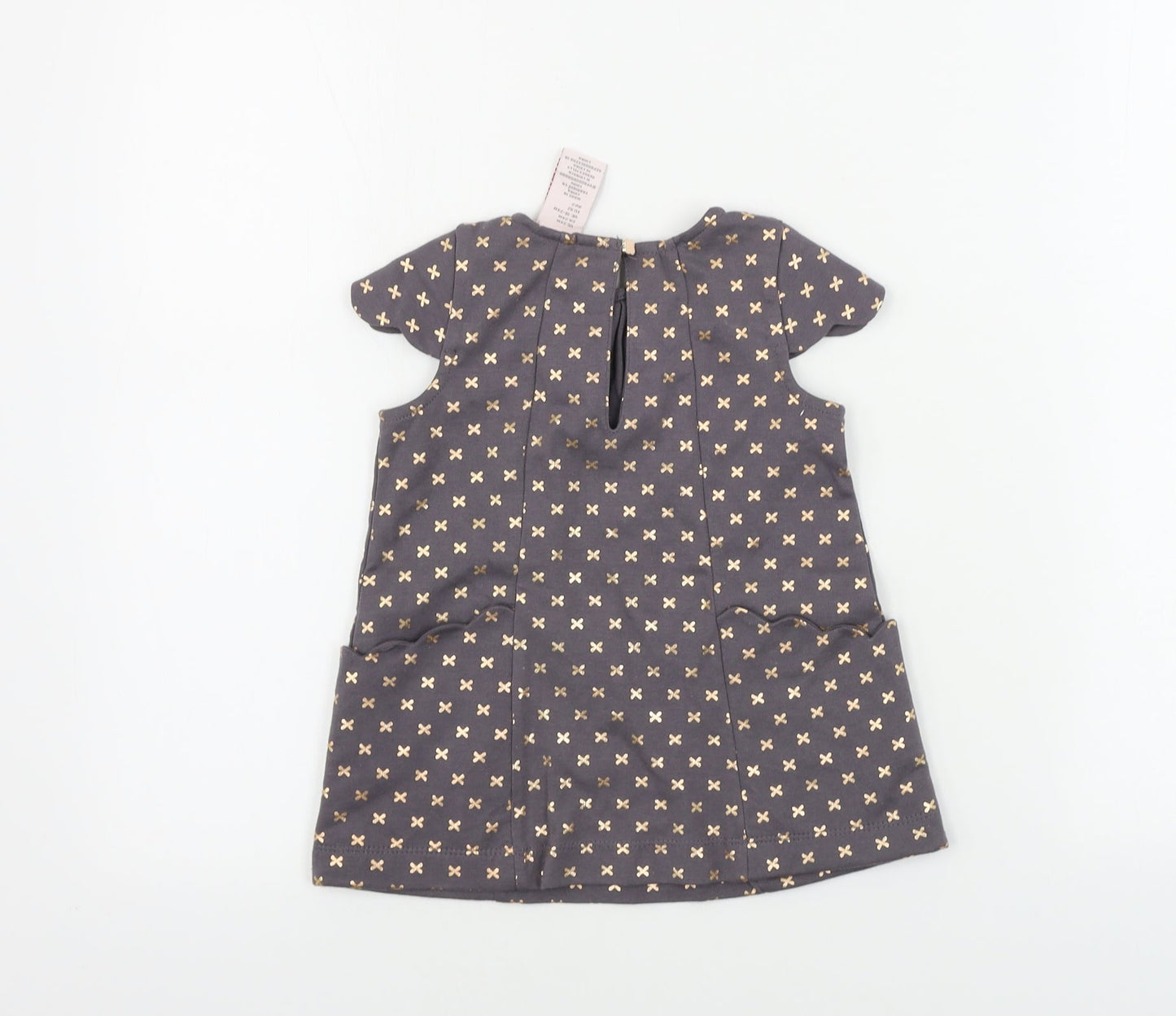 Catherine Malandrino Girls Grey   A-Line  Size 24 Months