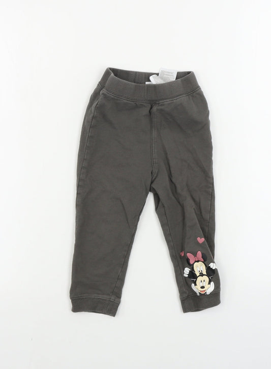 H&M  Girls Brown   Sweatpants Trousers Size 2 Years