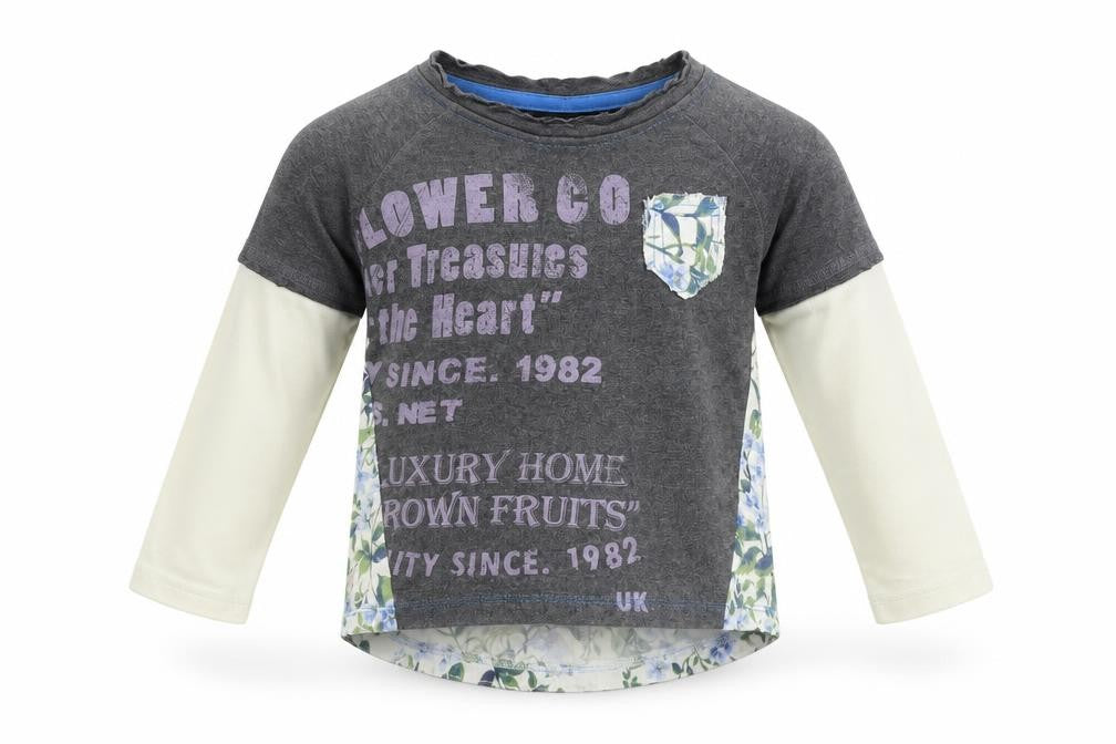 NEXT  Girls Grey   Basic T-Shirt Size 12-18 Months