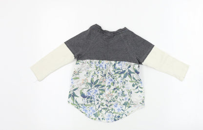 Back view of Next girls’ grey basic t-shirt, size 12-18, months