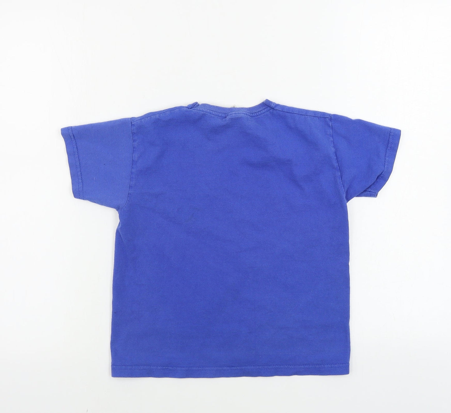 Fruit of the Loom  Boys Blue   Basic T-Shirt Size 5-6 Years