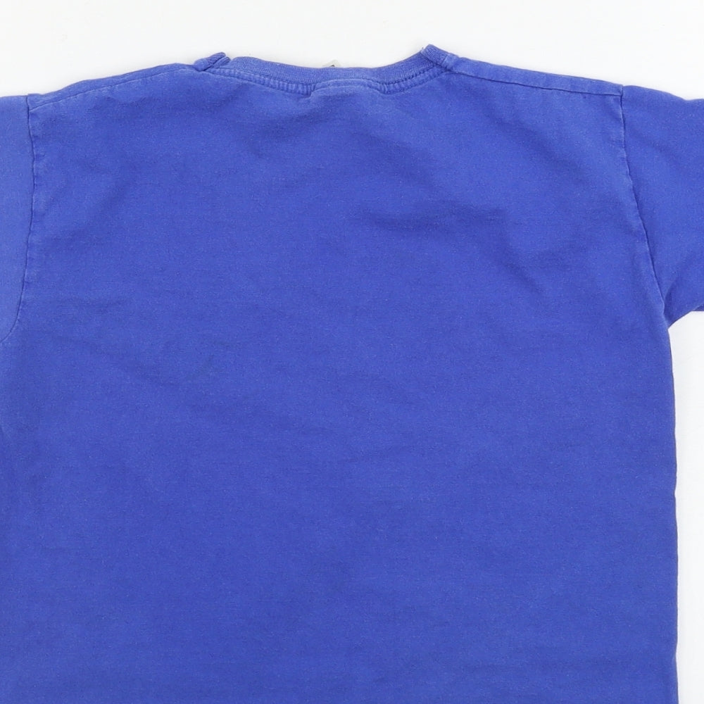 Fruit of the Loom  Boys Blue   Basic T-Shirt Size 5-6 Years
