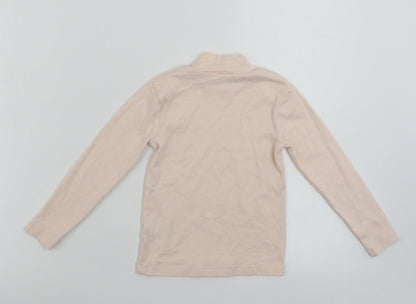 Back view of George girls’ pink basic t-shirt, size 4-5, years