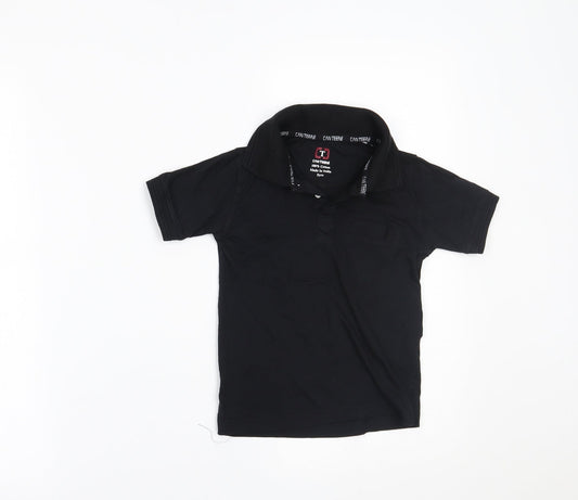 canteene Boys Black   Pullover Polo Size 5 Years